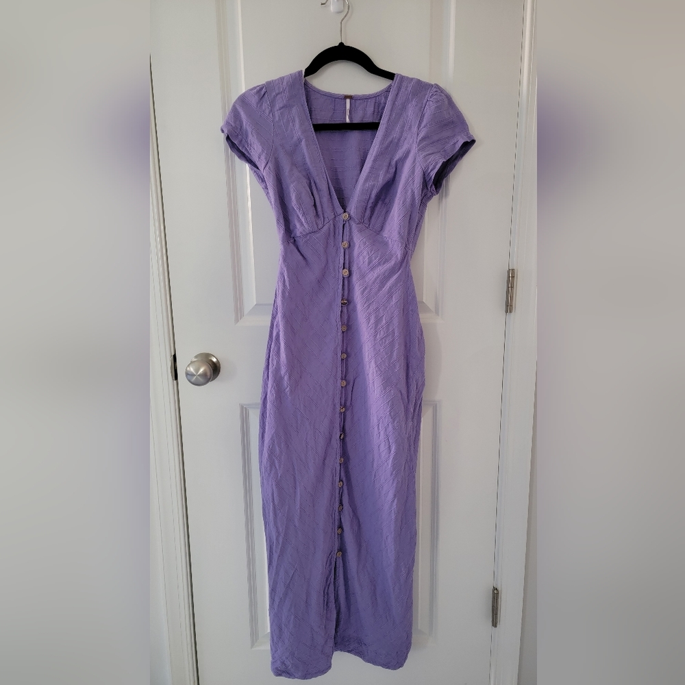 FREE PEOPLE "New In Town Midi" XSmall Moonberry